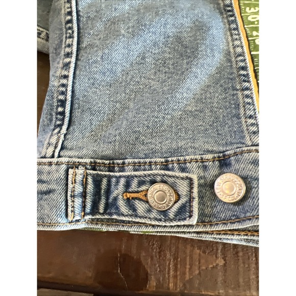 Mizzou Missouri Game Day Levi Jean Denim Jacket Football Small Hand Painted - Picture 14 of 15